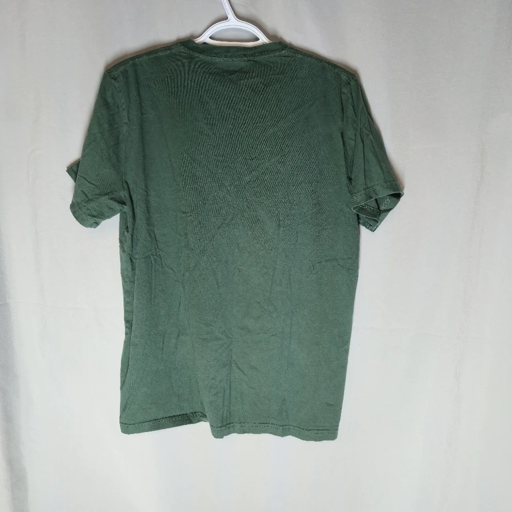 Hollister Core Fit Men's Green Tee 100% Cotton Size Medium - Picture 2 of 4